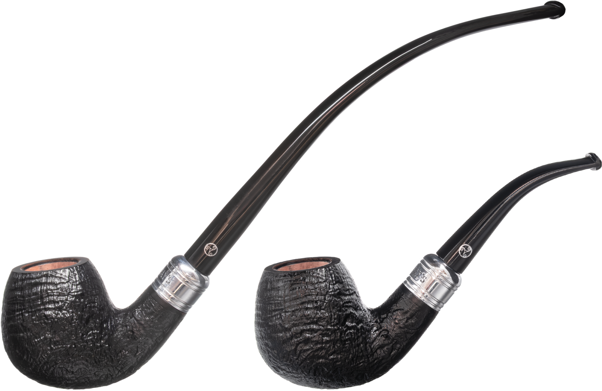 Rattray's The Bagpiper Sandblast Black Pipe