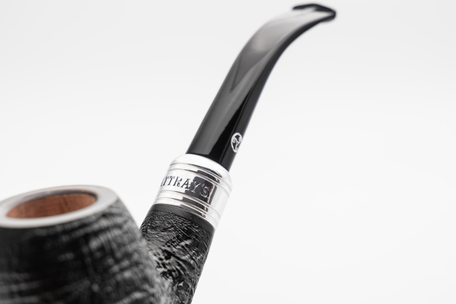 Rattray's The Bagpiper Sandblast Black Pipe