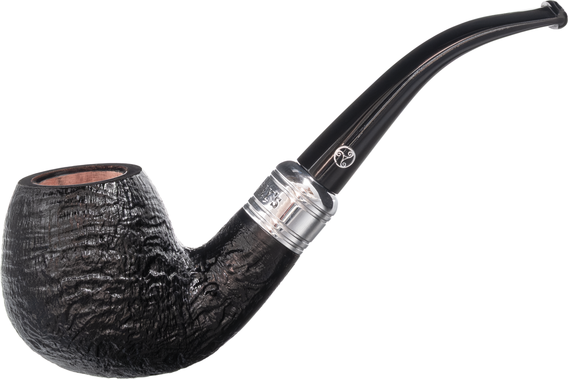 Rattray's The Bagpiper Sandblast Black Pipe
