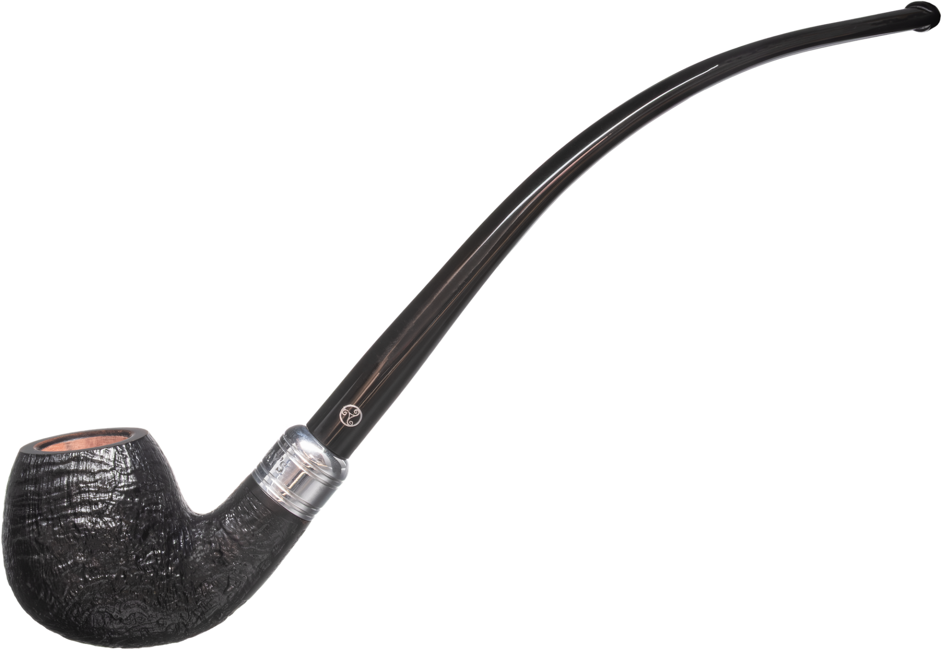 Rattray's The Bagpiper Sandblast Black Pipe