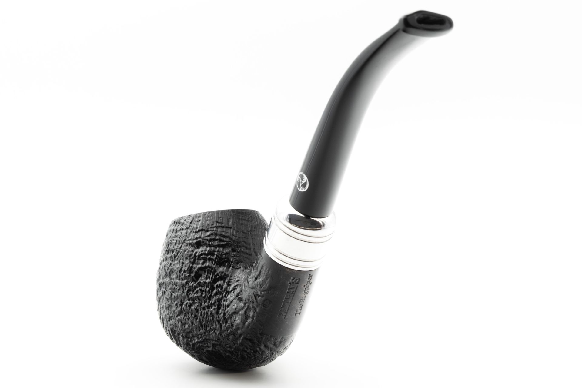 Rattray's The Bagpiper Sandblast Black Pipe