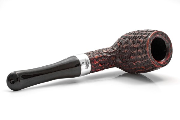 Peterson House Pipe Rustic Billiard 9mm Pipe - Image 5