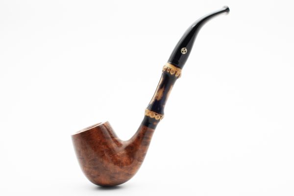 Rattray's Bamboo Bent Brown 9mm Briar Pipe - Image 2