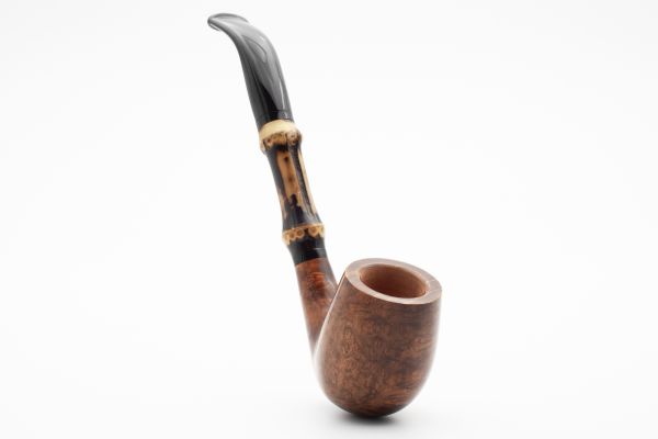 Rattray's Bamboo Bent Brown 9mm Briar Pipe - Image 3