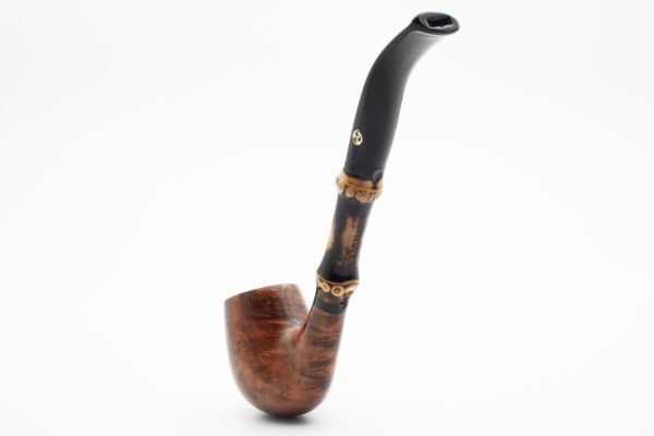 Rattray's Bamboo Bent Brown 9mm Briar Pipe - Image 4