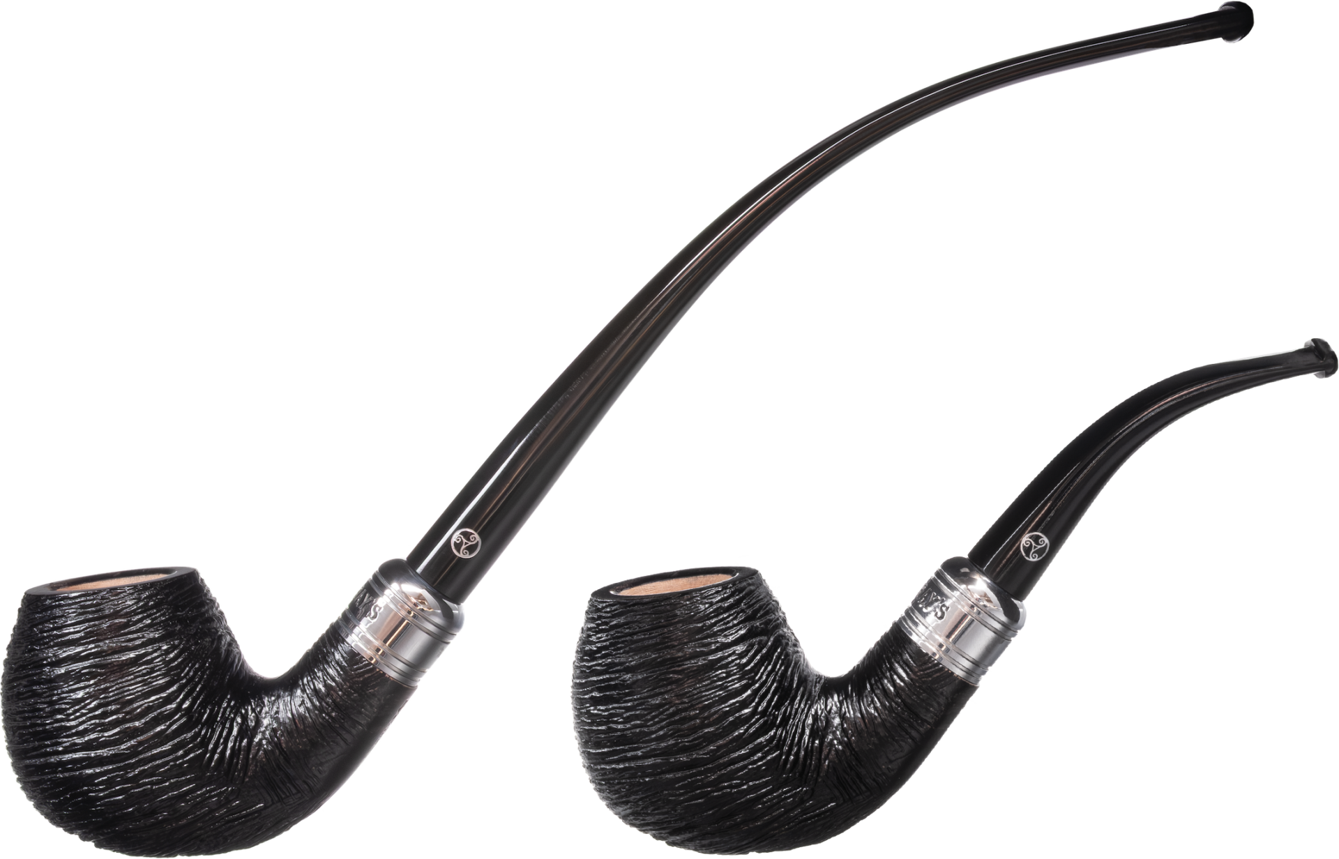 Rattray's The Bagpiper Rustic Black Pipe