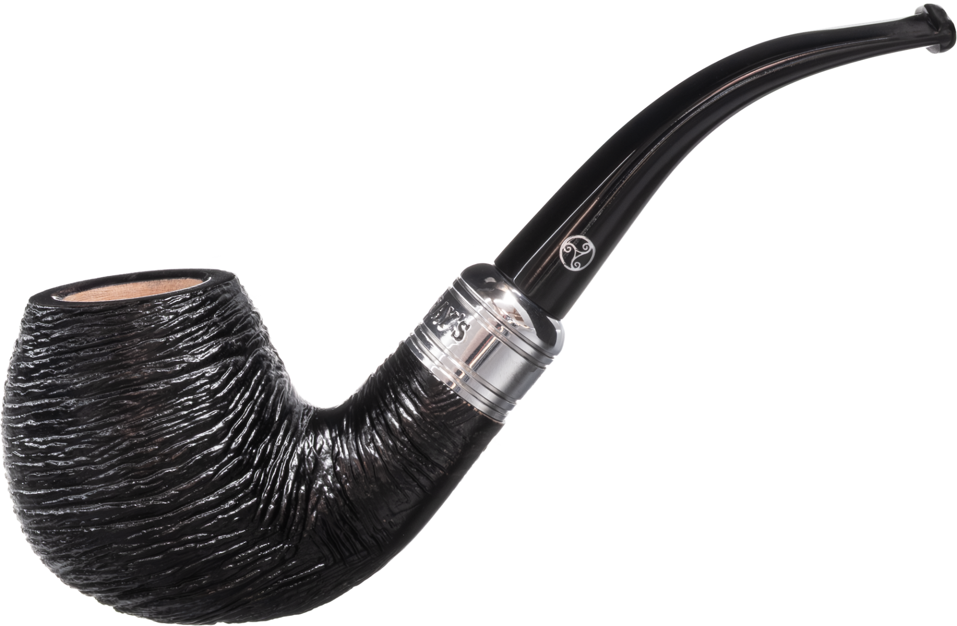 Rattray's The Bagpiper Rustic Black Pipe