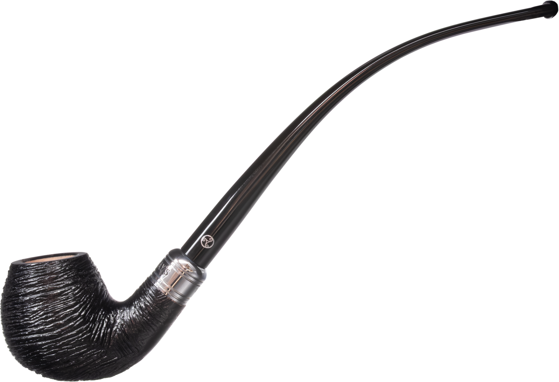 Rattray's The Bagpiper Rustic Black Pipe