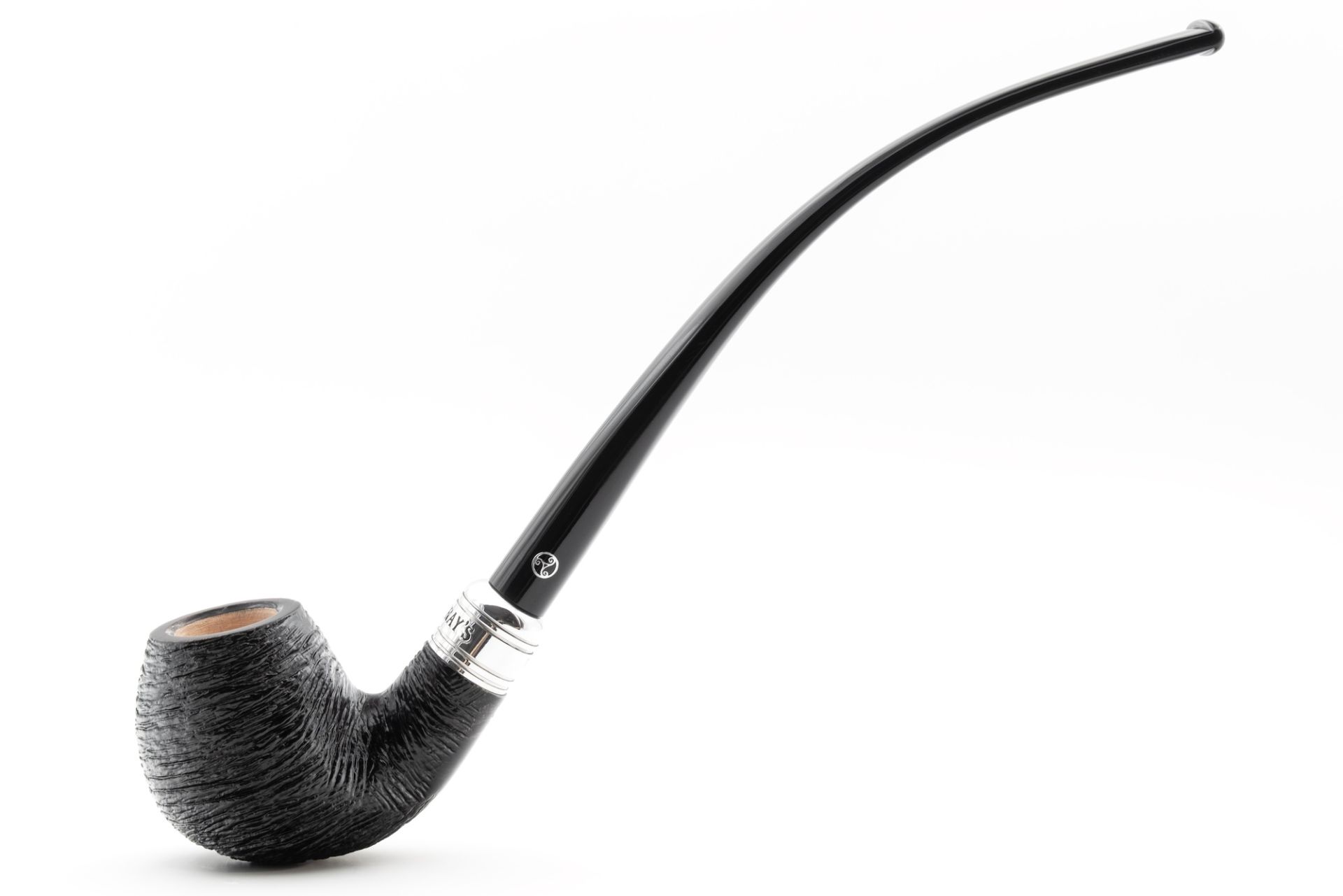 Rattray's The Bagpiper Rustic Black Pipe