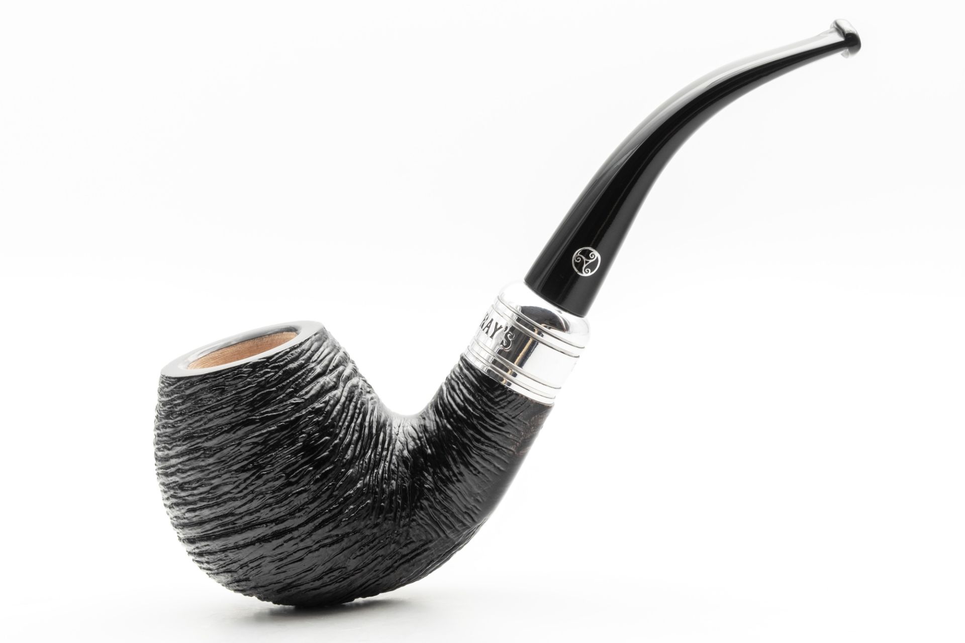 Rattray's The Bagpiper Rustic Black Pipe