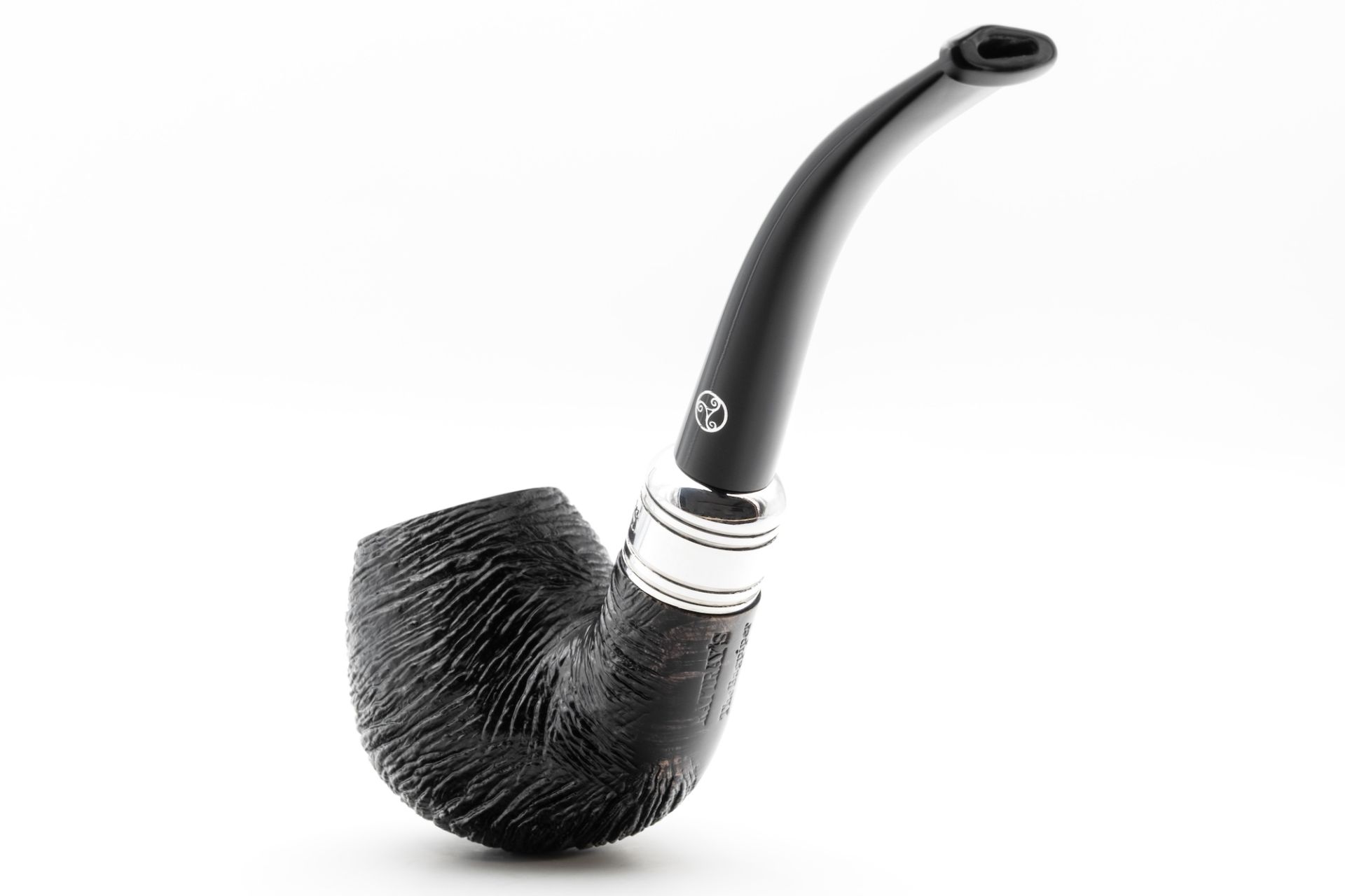 Rattray's The Bagpiper Rustic Black Pipe
