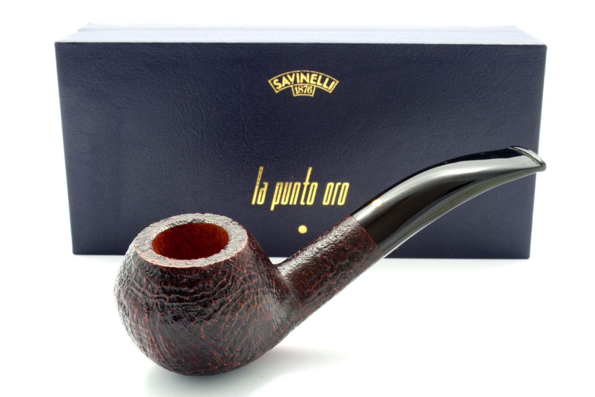 Savinelli Punto Oro 673 Sandblasted Pipe