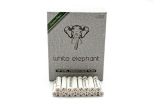 White Elephant 150 Natural Meerschaum Pipe Filter 9mm