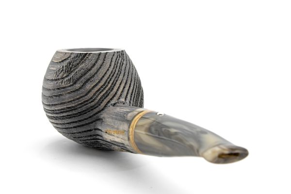 White Elephant Erta Ale 1 Ash Wood Pipe w. Graphite Inlay - Image 4