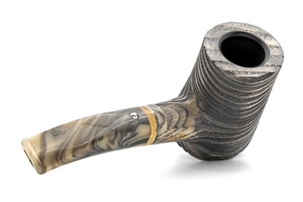 White Elephant Erta Ale 3 Ash Wood Pipe w. Graphite Inlay - Image 5