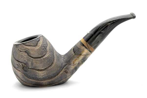 White Elephant Erta Ale 6 Ash Wood Pipe w. Graphite Inlay - Image 2