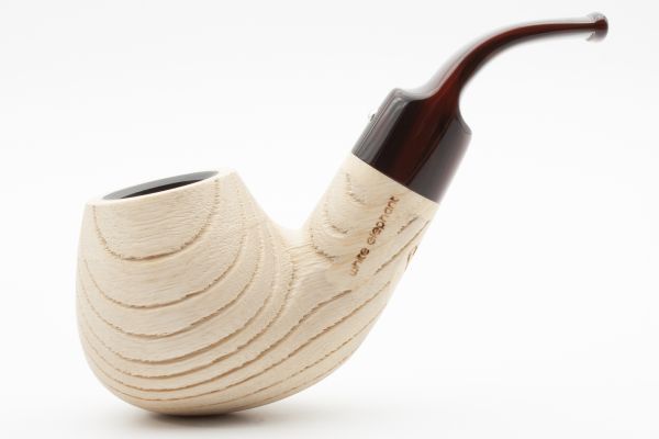 White Elephant Etosha 1 Ash Wood Pipe w. Graphite Inlay - Image 2