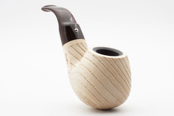 White Elephant Etosha 1 Ash Wood Pipe w. Graphite Inlay - Image 3