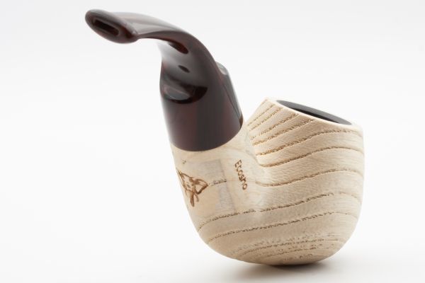 White Elephant Etosha 1 Ash Wood Pipe w. Graphite Inlay - Image 5