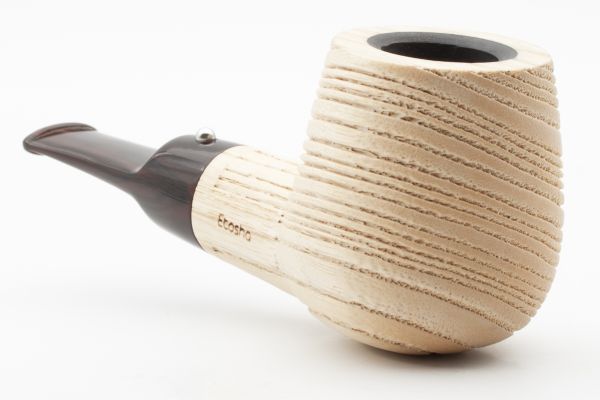 White Elephant Etosha 6 Ash Wood Pipe w. Graphite Inlay - Image 3