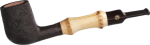 Rattray's Bamboo Billiard Sandblast Black Pipe