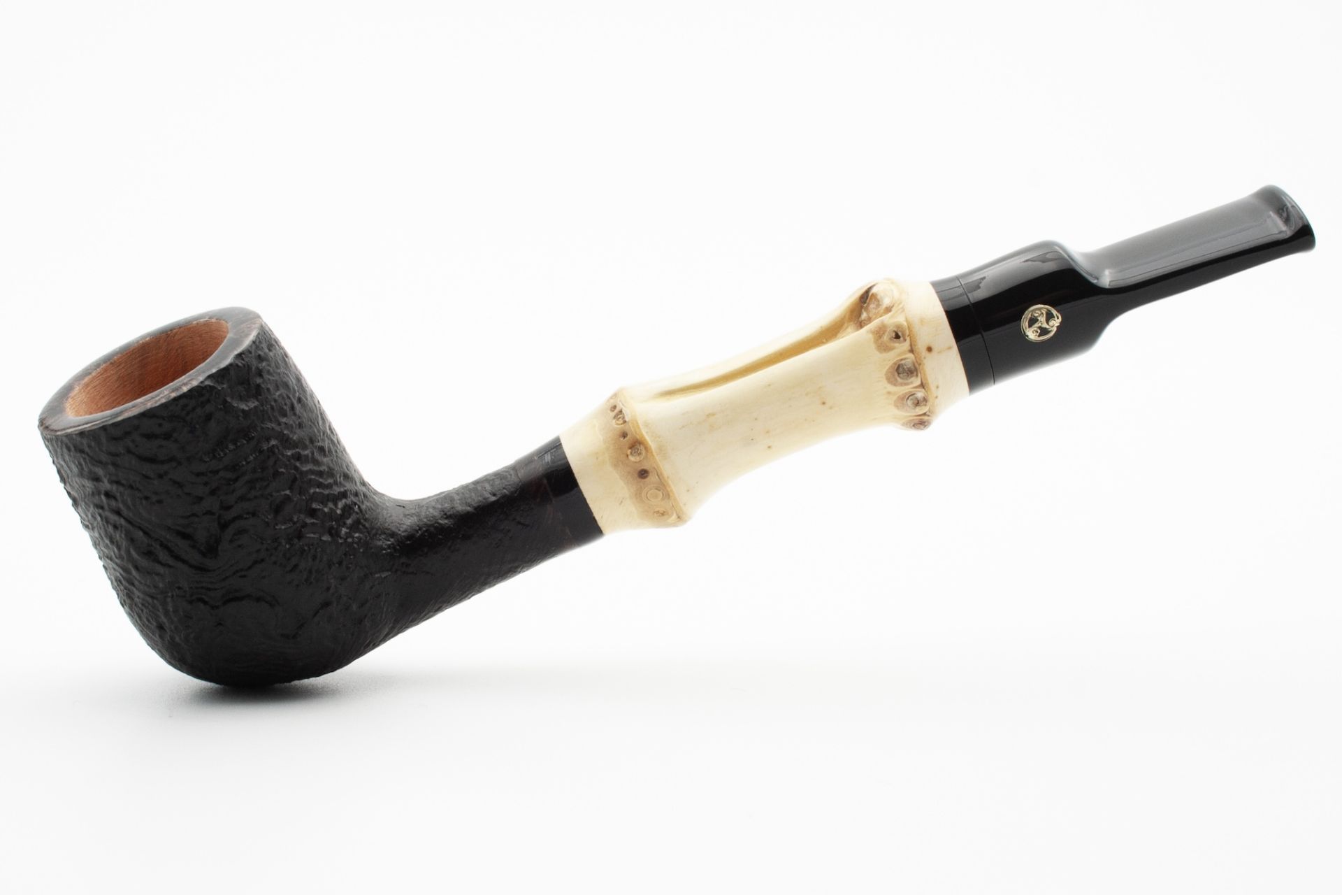 Rattray's Bamboo Billiard Sandblast Black Pipe