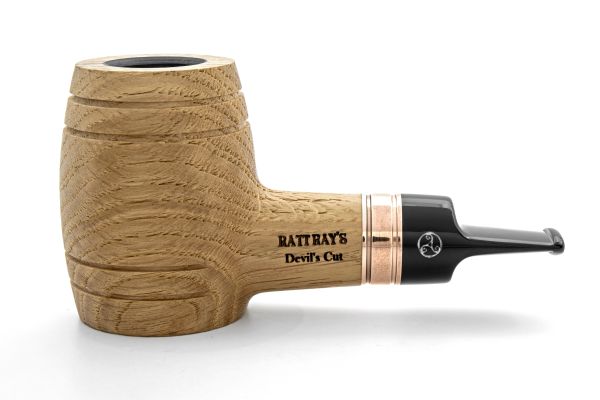 Rattray's Devil's Cut G Oak Sandblast 9mm Oak Wood Pipe - Image 2